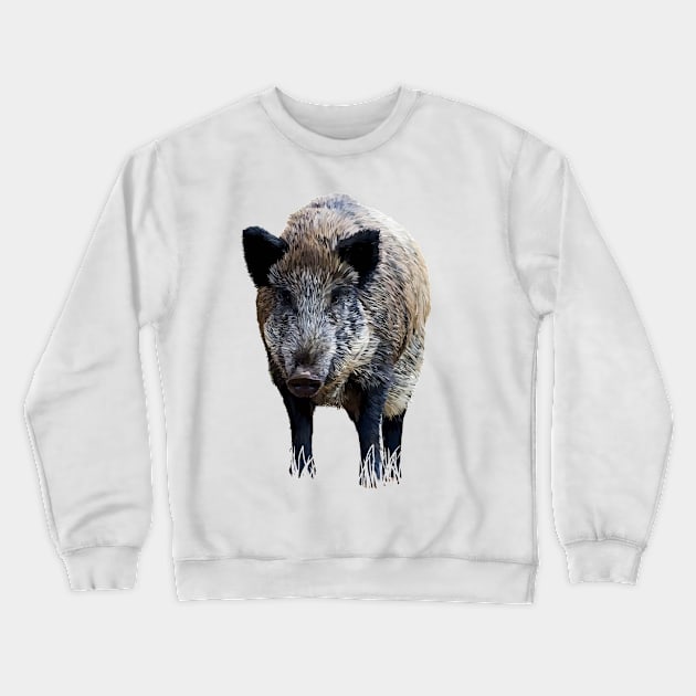 Wild boar Crewneck Sweatshirt by sibosssr